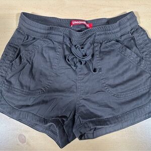 UNIONBAY Women's Black Athletic Drawstring Shorts